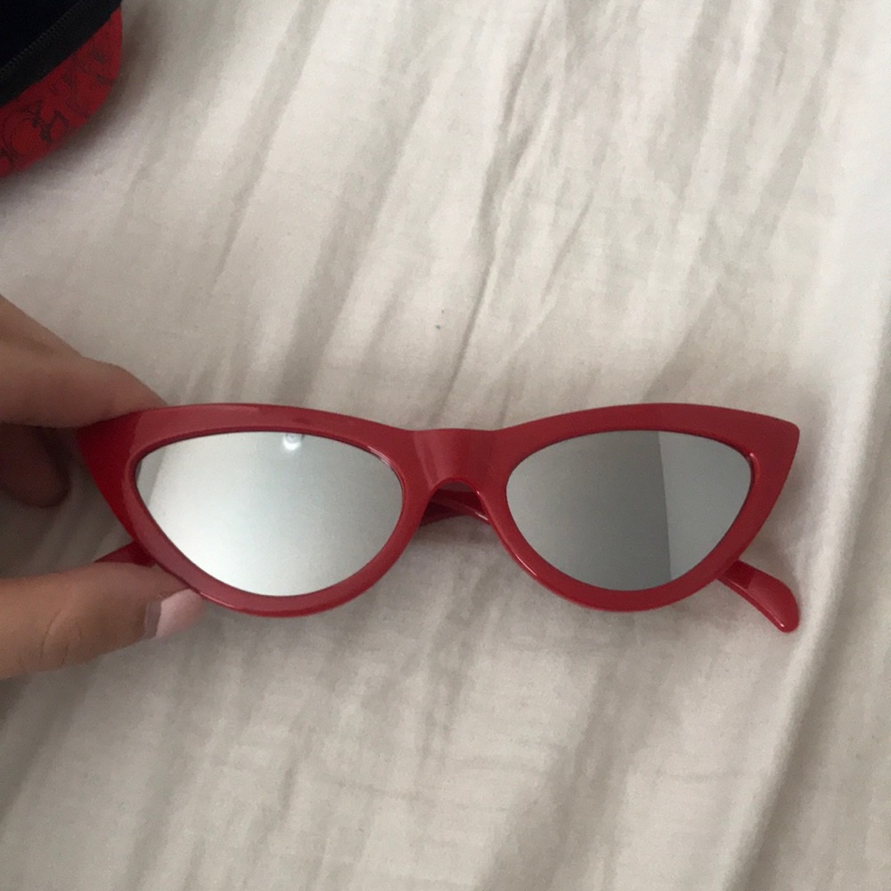 Red Cat eye sunglasses
